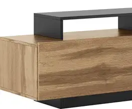 TV stolíky KALI skrinka pod TV, apalačský dub/antracit