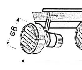 Nástenné svetlá Nástenná lampa 3X9W GX53 SORTHA