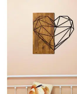 Obrazy  Nástenná dekorácia 58x58 cm srdce drevo/kov 899SKL1338