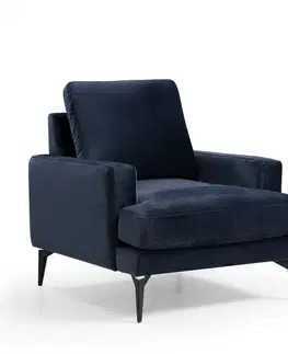 Kreslá Kreslo ušiak Papira Armchair - Navy Blue