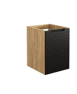 Skrinky do kúpeľne ArtCom Závesná skrinka do kúpeľne LUXOR Black 81-40-1D | 40 cm