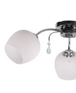 Bodové svetlá Stropná lampa Zachera 3X40W E27 Biela