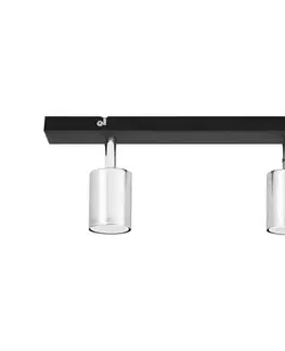 Svietidlá  LED Bodové svietidlo TUNE 2xGU10/4,8W/230V matný chróm/čierna R-L 1927/2 BK+CH+CH