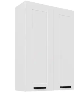 Kuchynské skrinky visiace Skrinka do kuchyne Luna biely matná/biely 80G-108 2F