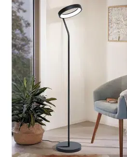 Lampy Eglo 32327 - LED RGBW stmievateľná stojacia lampa MARGHERA-C LED/15,5W/230V čierna 32327