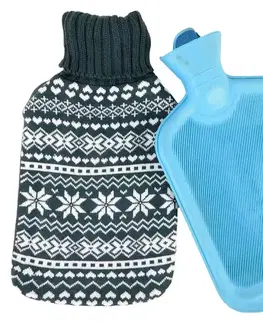 Vianočné dekorácie MAKRO - Termofor vianočný motív 2L, pletenina 33x19cm