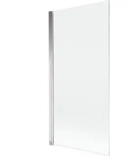 Sprchové dvere MEXEN - MIST vaňová zástena 90x150 cm 6mm 1-s, chróm, číra 8A9-090-001-01-00