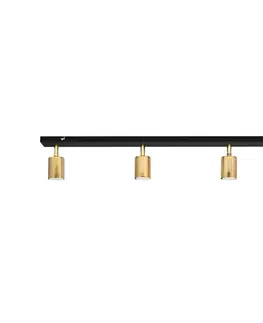 Svietidlá  LED Bodové svietidlo TUNE 4xGU10/4,8W/230V zlatá/čierna R-L 1927/4 BK+GO MAT