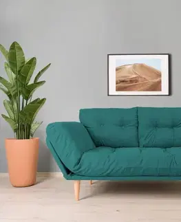 Pohovky a gauče Trojmiestna rozkladacia pohovka Nina Daybed - Petrol Green GR124