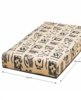 Matrace KONDELA Futon Arona pružinový matrac 90x203 cm pružiny / látka
