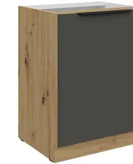 Kuchynské skrinky stojace Kuchynská skrinka Aria-Gr/Ar Anti Fingerprint 60d 1f Bb