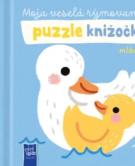 Leporelá, krabičky, puzzle knihy Moja veselá rýmovaná puzzle knížočka - Mláďatká