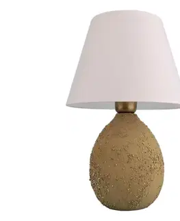 Lampy  Stolná lampa RAMZES 1xE27/40W/230V biela/hnedá 687HMY2395