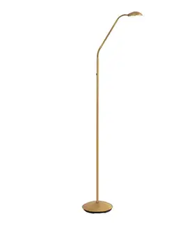 Lampy Moderná stojaca lampa bronzová vrátane LED 3-stupňovo stmievateľná nabíjateľná - Waldorf