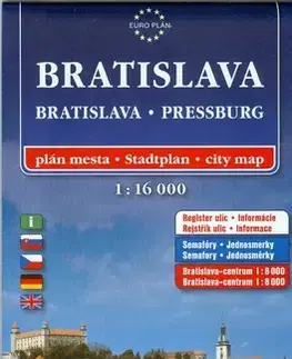 Turistika, skaly PM Bratislava 1:16 000