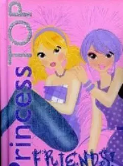 Nalepovačky, vystrihovačky, skladačky Princess TOP Friends (ružová)