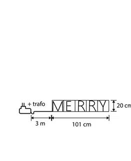 Svetelné reťaze do exteriéru Vianočná nástenná lampa čierna MERRY vrátane LED s časovačom IP44 - Yoro