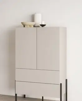 Komody a skrinky IKONA vysoká komoda 2D2S, kašmír