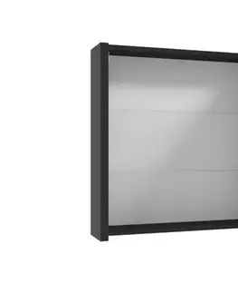 Kúpeľňový nábytok Zrkadlová skrinka SAT Delano 60x60 cm lamino čierna DELANOG60C DELANOG60C