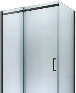 Sprchovacie kúty MEXEN/S - OMEGA sprchovací kút 120x80, transparent, čierna 825-120-080-70-00