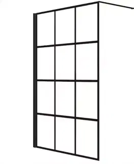 Sprchy WALK-IN Sprchová stena Walk-In Metro 120x195 black