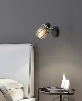 Nástenné svetlá Nástenná lampa Bill Lamp čierna 1x40W E27 dymové tienidlo