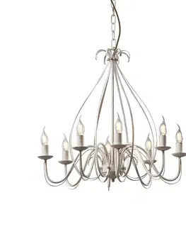 Lustre Klasický luster krémový 8-svetiel - Giuseppe