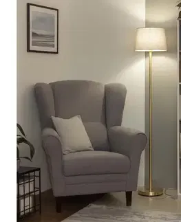 Lampy BRILAGI - LED stojacia lampa CERIA 1xE27/20W/230V priemer 30 cm sivá/zlatá SA2189+EG781036