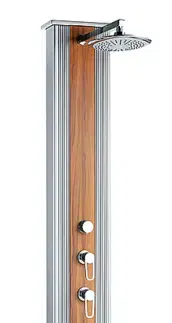 Solárne sprchy 40 L Hanscraft Solárna sprcha DADA PIU s ručnou sprchou (imitácia dreva/inox)