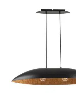 Svietidlá  Luster na lanku GONDOLA 2xE27/60W/230V čierna/medená 40635