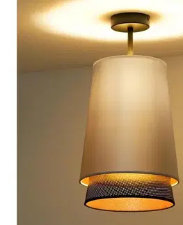 Svietidlá  - Prisadený luster BELL SHINY 1xE27/15W/230V pr. 25 cm strieborná/čierna 604321