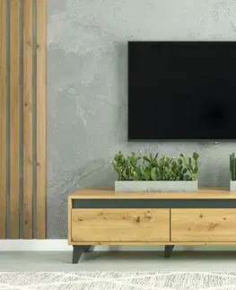 TV stolíky ANDREA TV stolík, dub Artisan / antracit