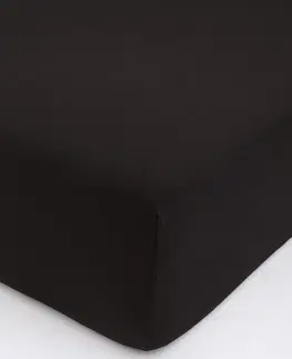 Plachty MKLozkoviny.sk Jersey plachta s elastanom Deluxe 120 × 200 cm – tmavohnedá