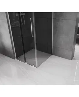 Sprchovacie kúty MEXEN/S - Velar L sprchovací kút, posuvné dvere 90 x 90, grafit, chróm 871-090-090-43-01