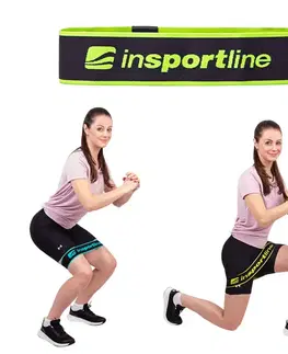 Ostatné fitness náradie Posilňovacia slučka inSPORTline Hiplop S fluo zelená