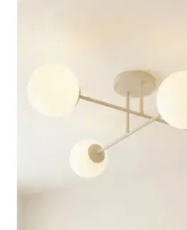 Svietidlá EMIBIG Prisadený luster ROMA 4xE14/10W/230V béžový 1635/4