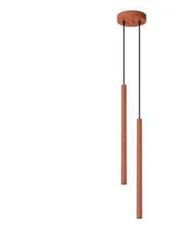 Svietidlá  SL.1525 - Luster na lanku PASTELO 2xG9/8W/230V červená SL.1525