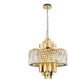 Svietidlá  Luster na reťazi MARGOT 9xE14/40W/230V pr. 55 cm zlatá ML0409