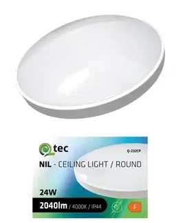 LED stropnice Stropná lampa QTEC 24W 4000K