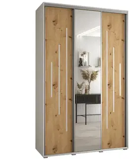 Šatníkové skrine Skriňa 45 Canaris 13 160 biela/artisan/silver