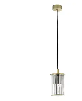 Svietidlá Argon 8755 - Vonkajší luster na lanku NORFOLK 1xE27/15W/230V IP44 zlatá 8755