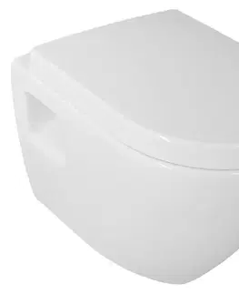 Záchody AQUALINE - NERA závesná WC misa, 35,5x50cm, biela NS952