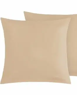 Obliečky Bellatex Bavlnené obliečky na vankúš, hnedé, 45 ×45 cm, 2 ks, 45 x 45 cm