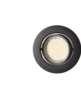 Svietidlá Philips - Podhľadové svietidlo PERIDOT 1xGU10/7W/230V čierne 872016939262500