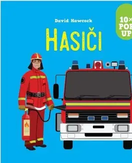 Leporelá, krabičky, puzzle knihy 10x POP UP: Hasiči - David Hawcock