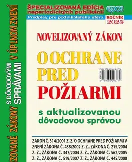 Zákony, zbierky zákonov Novelizovaný zákon o ochrane pred požiarmi 8/2025