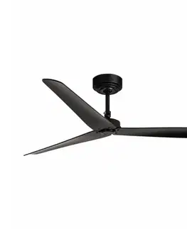 Ventilátory FARO Barcelona FARO 34100 - Stropný látor MILOS čierna + diaľkové ovládanie 34100