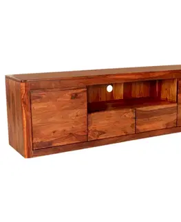 TV stolíky TV stolík Tina 200x60x45 indický masív palisander