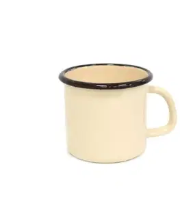 Hrnčeky a šálky Kinekus Hrnček smaltovaný 500 ml, bez dekoru, béžový