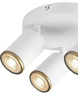 Svietidlá Rabalux 73106 - Bodové svietidlo NOLIE 3xGU10/15W/230V biela 73106